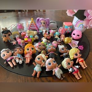 lol huge lot dolls and accessories
